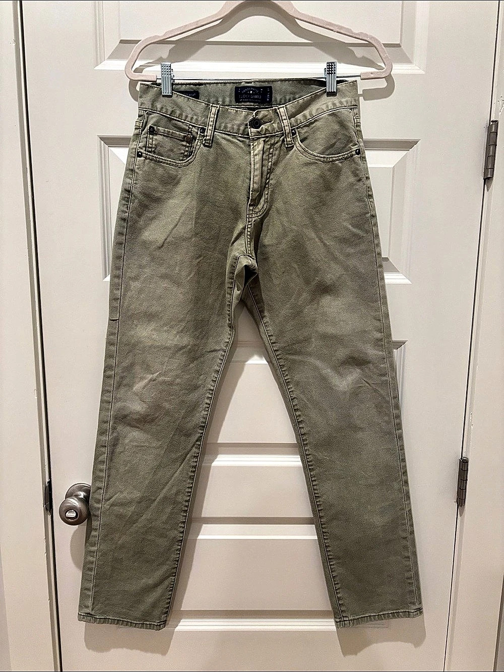 Lucky Brand 221 Original Straight Leg Jeans Sage Green Size 8